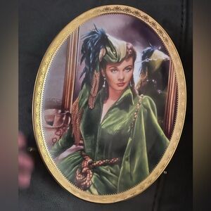 Bradford Exchange Steel Magnolia Gone with the Wind  Plate Cameo Memories 1996